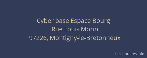 Cyber base Espace Bourg
