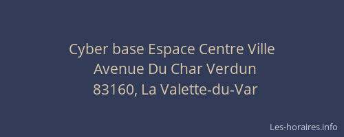 Cyber base Espace Centre Ville