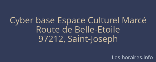 Cyber base Espace Culturel Marcé