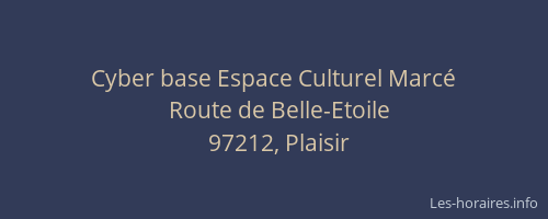 Cyber base Espace Culturel Marcé