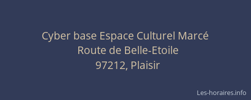Cyber base Espace Culturel Marc&eacute;