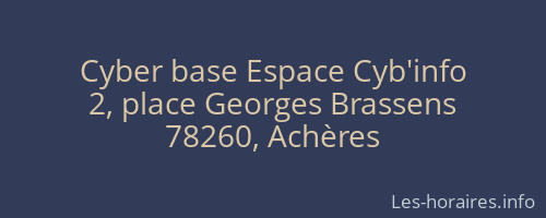 Cyber base Espace Cyb'info