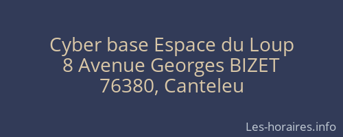 Cyber base Espace du Loup