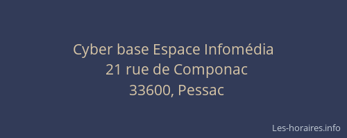 Cyber base Espace Infom&eacute;dia