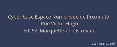 Cyber base Espace Numérique de Proximité