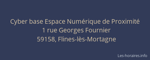 Cyber base Espace Numérique de Proximité