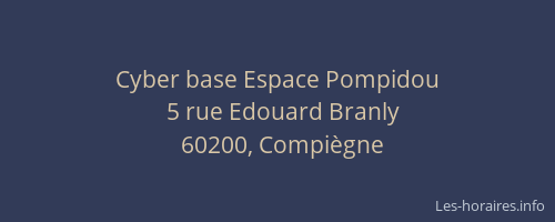 Cyber base Espace Pompidou
