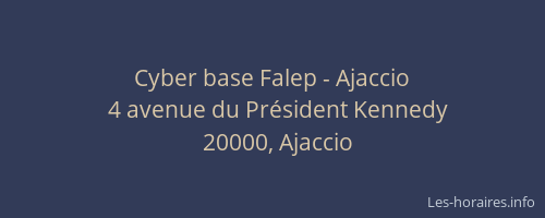 Cyber base Falep - Ajaccio
