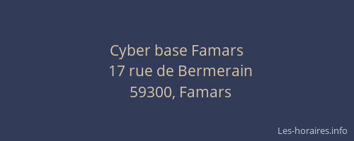 Cyber base Famars