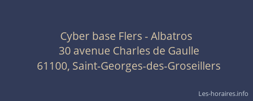 Cyber base Flers - Albatros