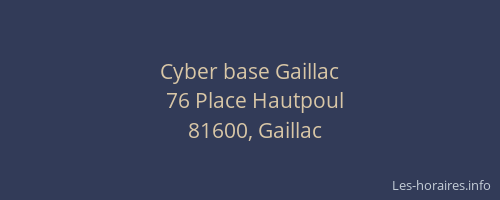 Cyber base Gaillac