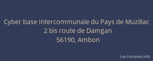 Cyber base Intercommunale du Pays de Muzillac