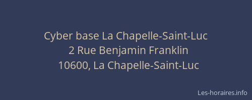 Cyber base La Chapelle-Saint-Luc