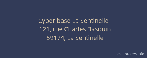 Cyber base La Sentinelle