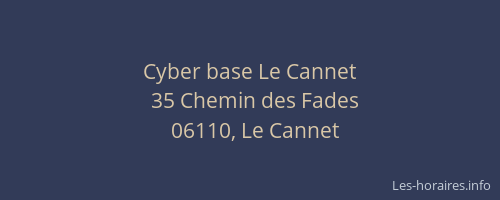 Cyber base Le Cannet