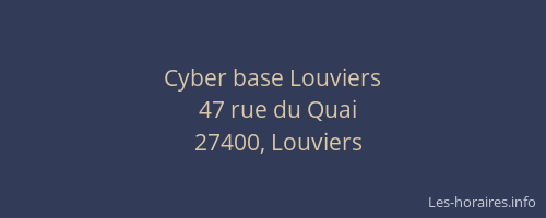 Cyber base Louviers
