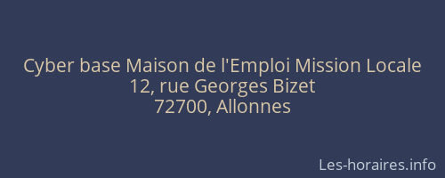 Cyber base Maison de l'Emploi Mission Locale