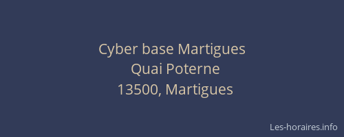 Cyber base Martigues