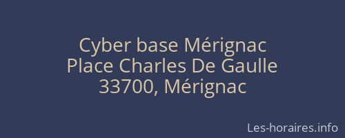 Cyber base Mérignac