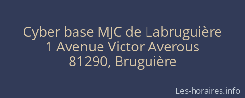 Cyber base MJC de Labruguière