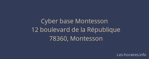 Cyber base Montesson