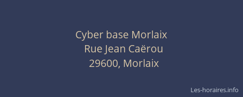 Cyber base Morlaix