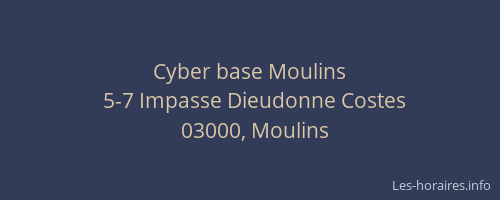 Cyber base Moulins