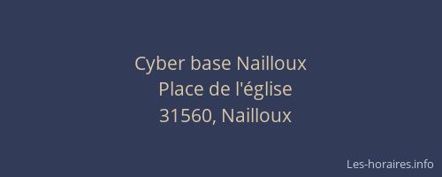 Cyber base Nailloux