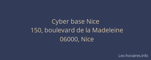 Cyber base Nice