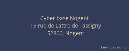 Cyber base Nogent
