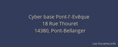Cyber base Pont-l'-Evêque