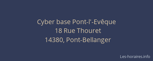 Cyber base Pont-l'-Ev&ecirc;que