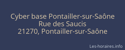 Cyber base Pontailler-sur-Saône