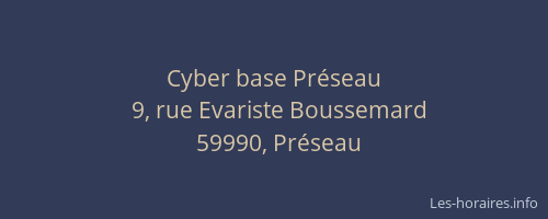Cyber base Préseau