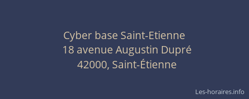 Cyber base Saint-Etienne
