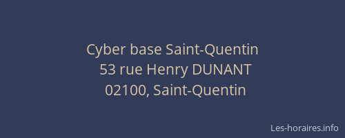 Cyber base Saint-Quentin