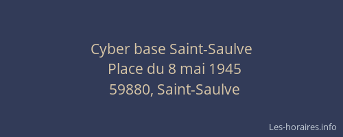 Cyber base Saint-Saulve