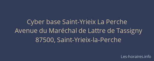 Cyber base Saint-Yrieix La Perche