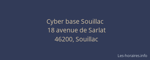 Cyber base Souillac