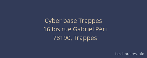 Cyber base Trappes