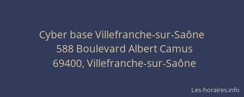 Cyber base Villefranche-sur-Saône