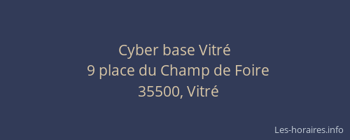 Cyber base Vitré