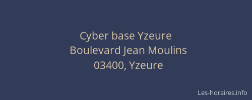 Cyber base Yzeure