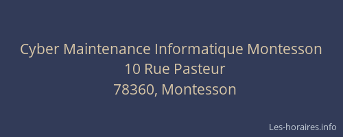 Cyber Maintenance Informatique Montesson