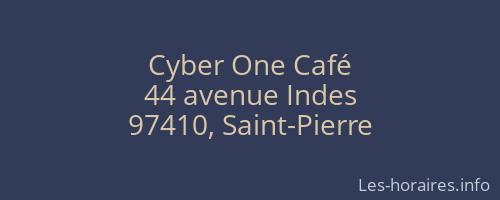 Cyber One Café