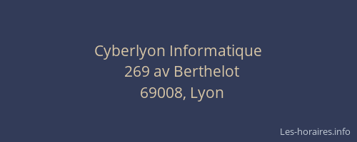 Cyberlyon Informatique
