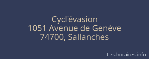 Cycl'évasion