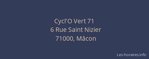 Cycl'O Vert 71