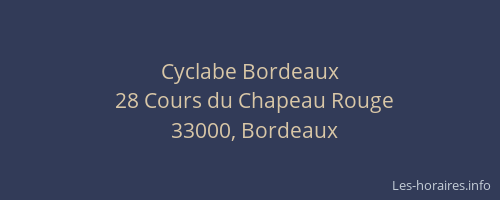 Cyclabe Bordeaux