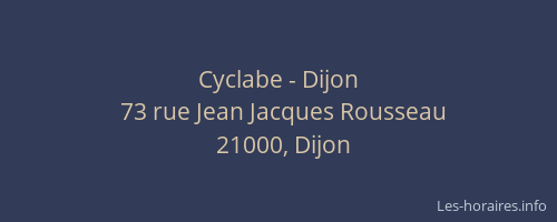 Cyclabe - Dijon